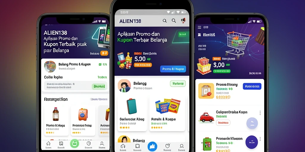 Tampilan antarmuka menarik dan mudah digunakan untuk menemukan kupon.