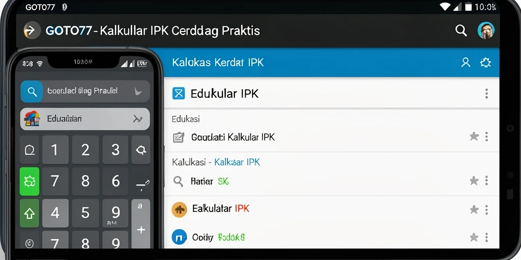 Antarmuka sederhana GOTO77 untuk kalkulasi IPK mahasiswa.