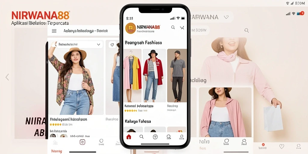 Antarmuka NIRWANA88 dengan berbagai pilihan fashion terkini.