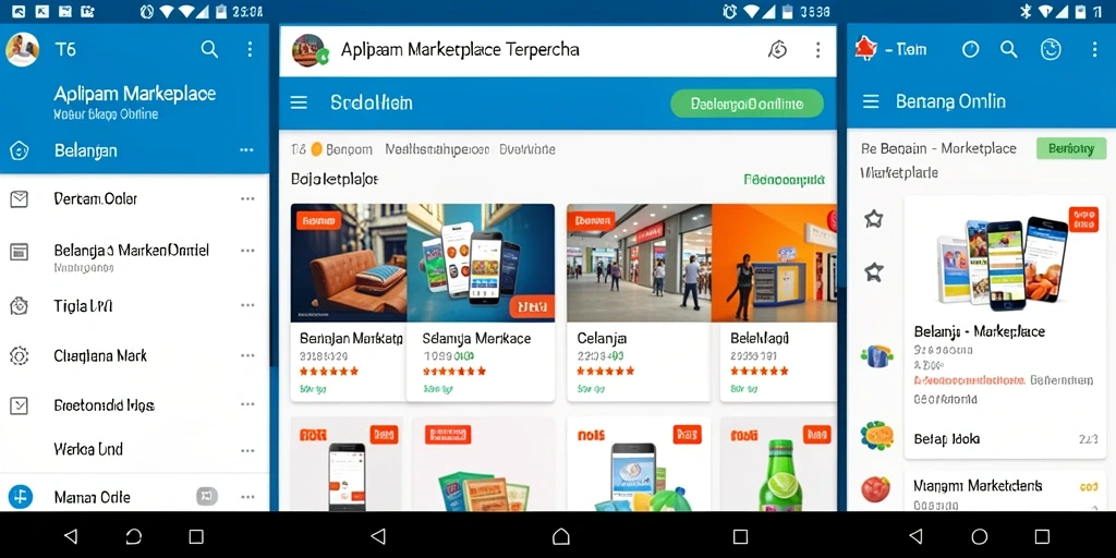 Antarmuka aplikasi T6 yang user-friendly untuk pengalaman belanja yang menyenangkan.