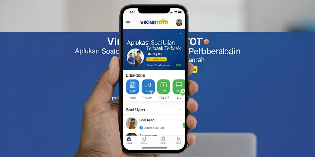 Screenshot VIKINGTOTO menampilkan antarmuka aplikasi Soal Ujian yang interaktif.